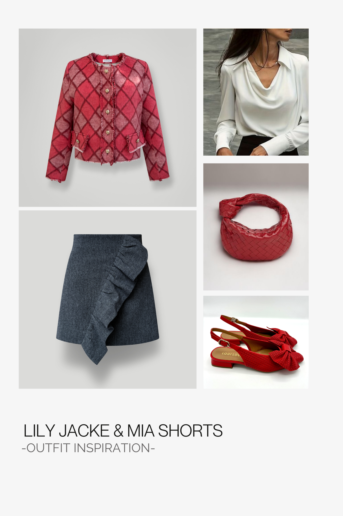 Shorts Mia - Whisper Grey