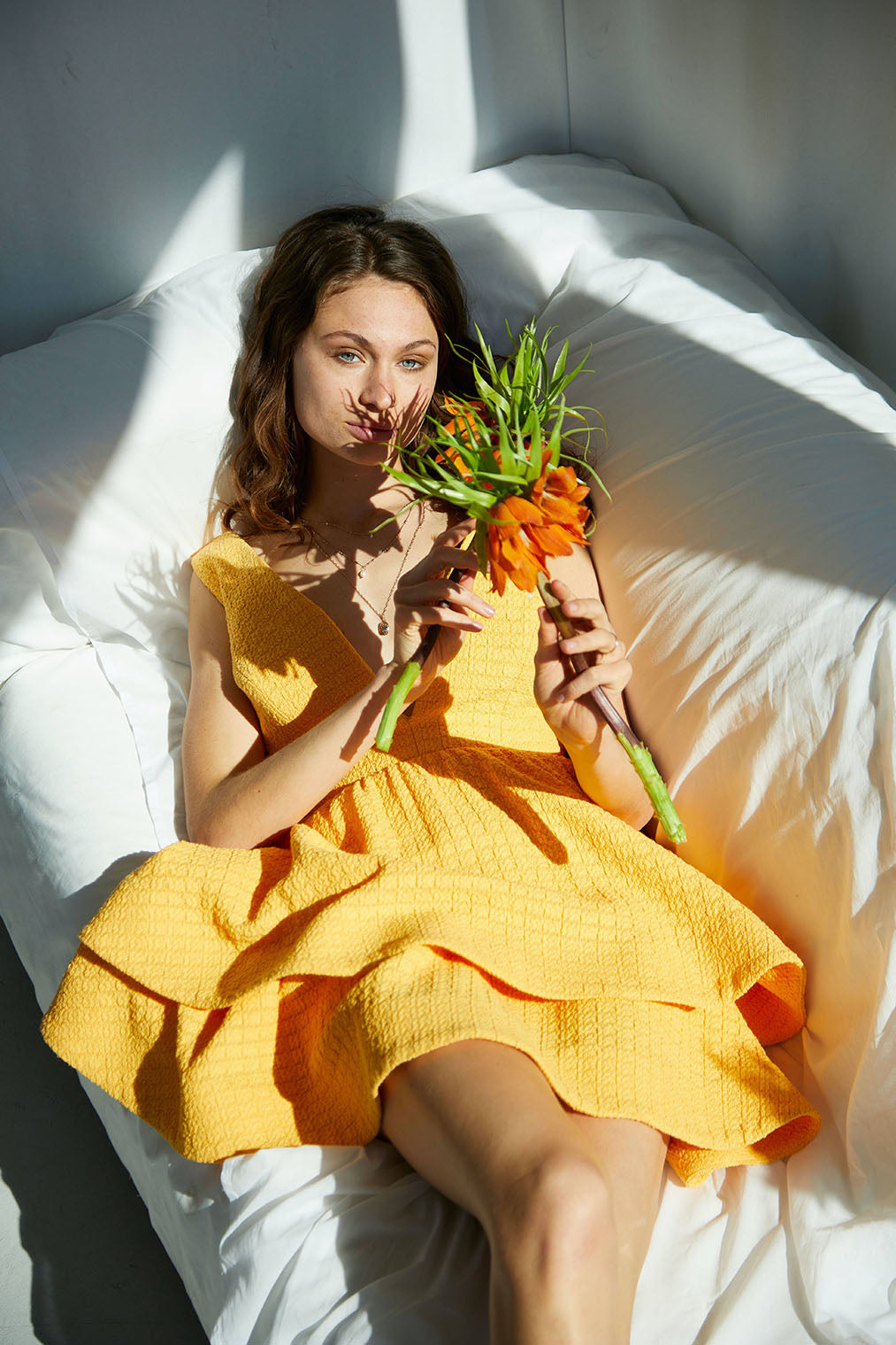 Sunflower summer dress | Sample dress size 34