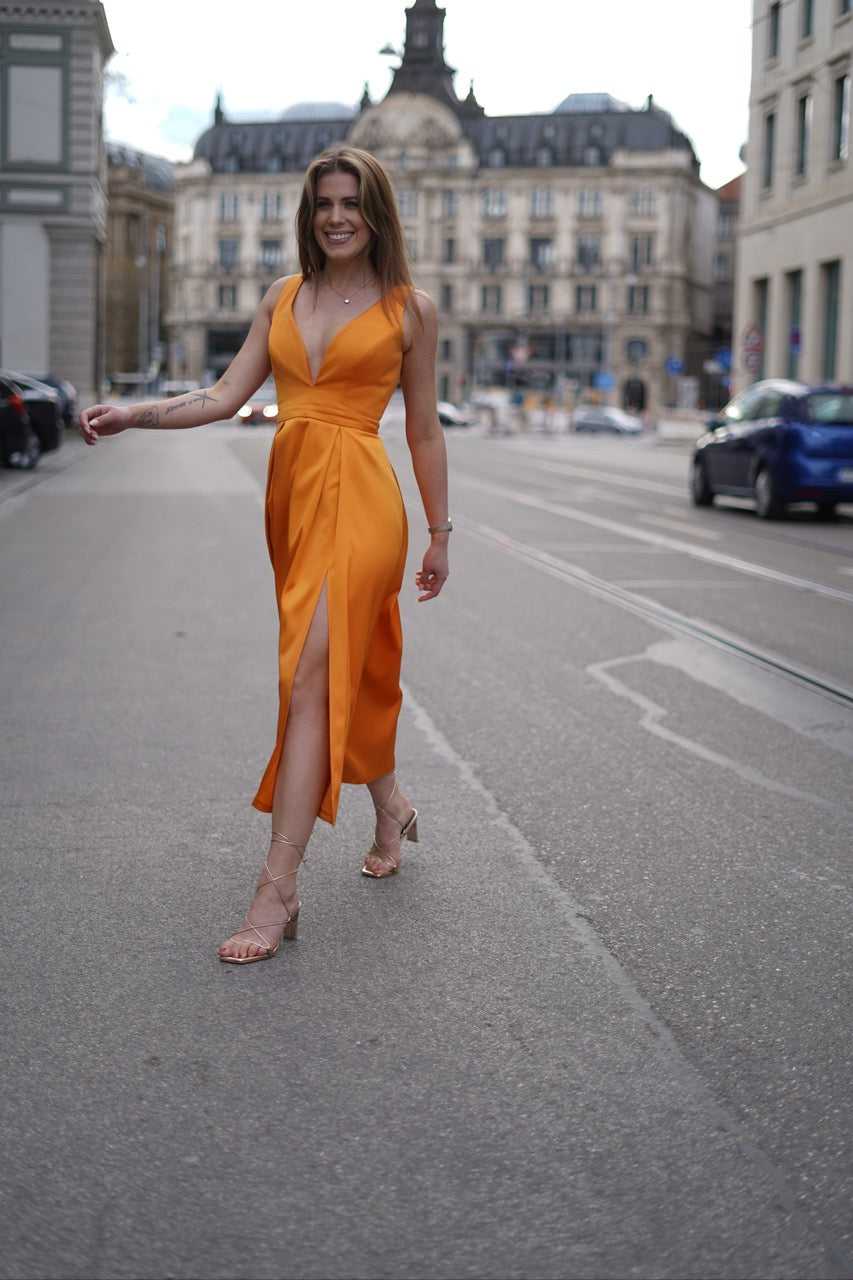 Malina Dress - Iced Mango
