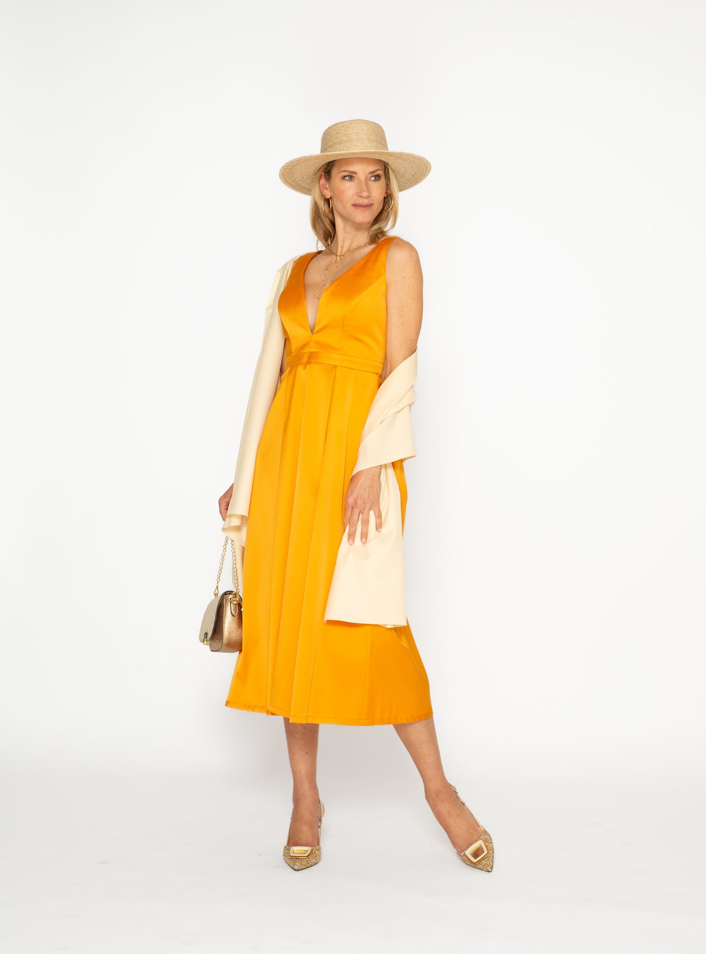 Malina Dress - Iced Mango