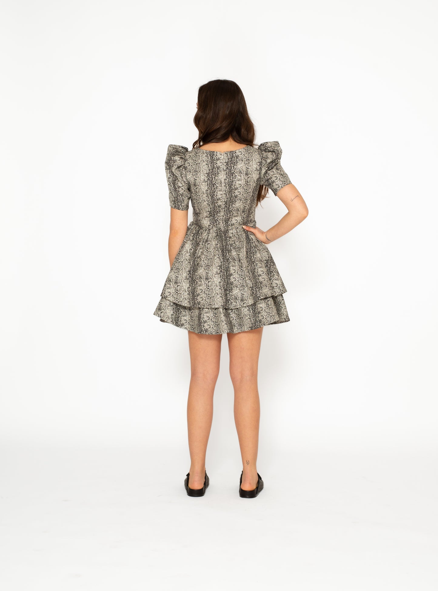 Jeanny Dress - Shiny Snake