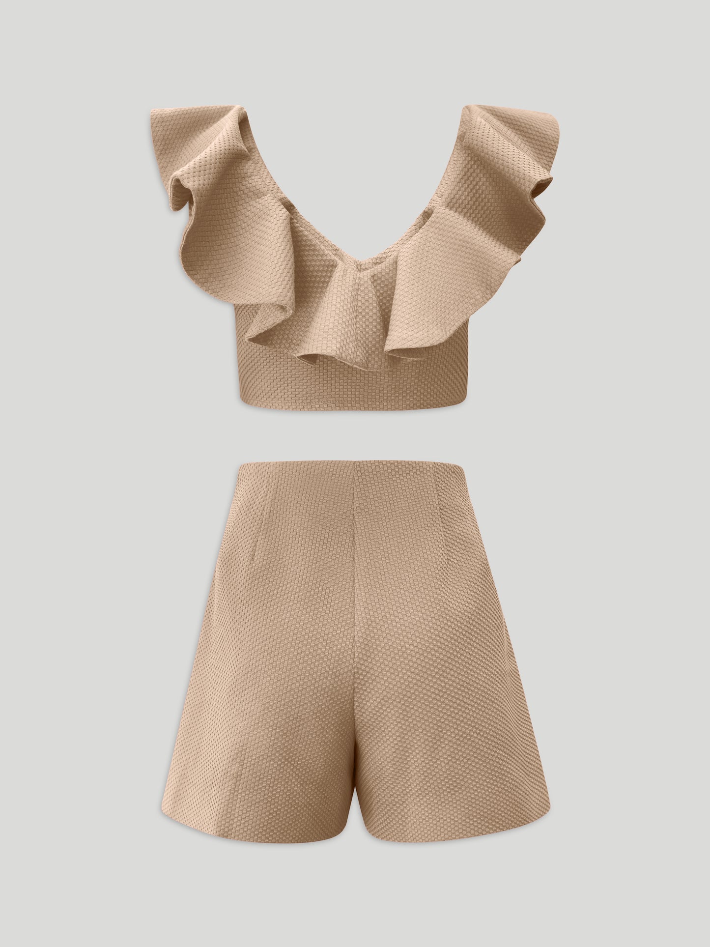 Zweiteiler Set - Mona | Beige & Blau
