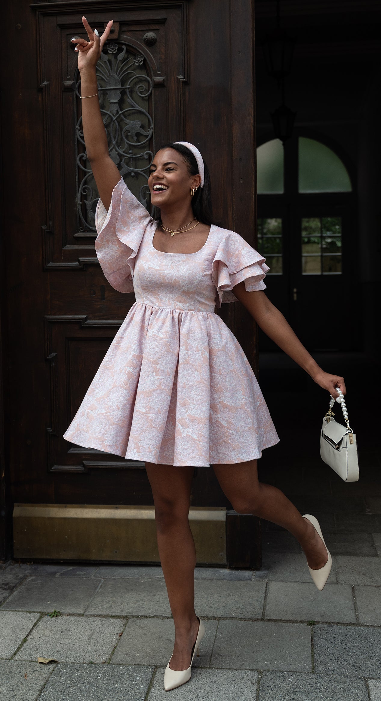 Dress "Aurora" - Light Roses