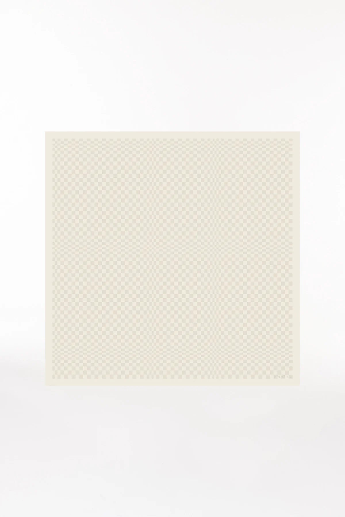 Silk scarf Illusion in off-white 123x123