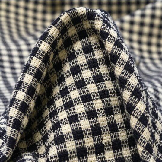 Stoff-Detailansicht des hochwertigen italienischen premium Stoff aus Baumwolle