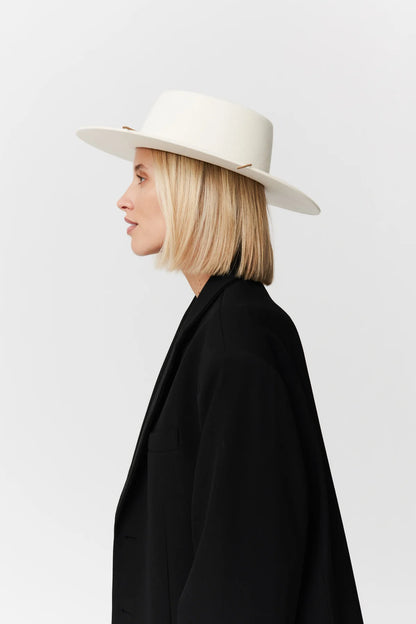 Merino 344 Hat Classic Brim White