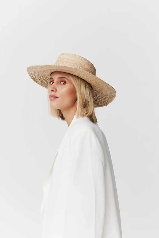 Straw 344 Hat Classic Brim Natural