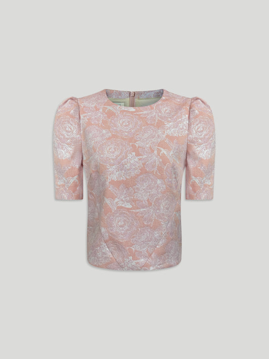 Amalia Top - Light Roses