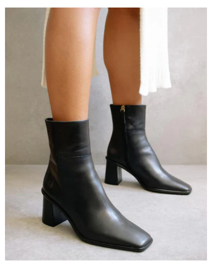 Schwarze Ankle Boots