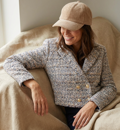 Jacke Mia - Sand & Blue