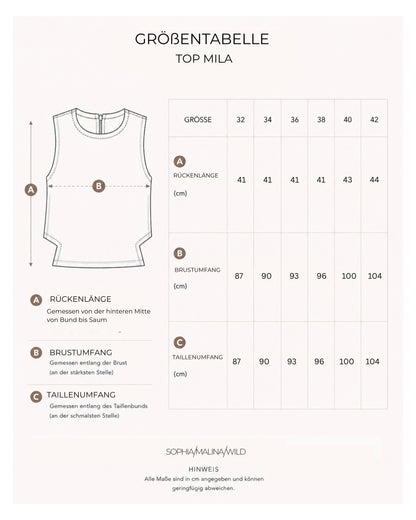 Mila Top - Cherry Check