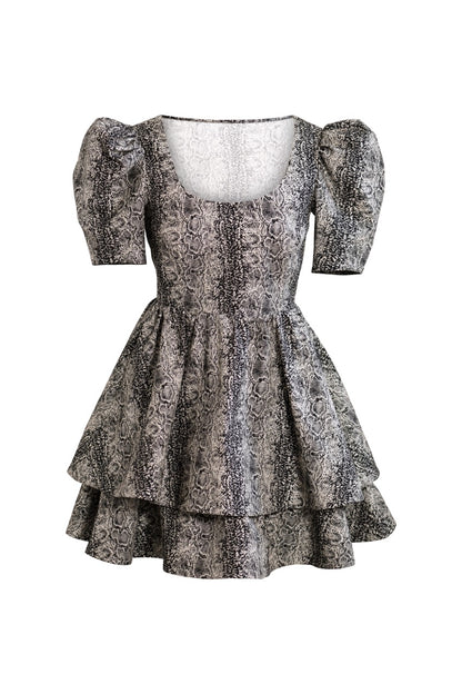 Jeanny Dress - Shiny Snake