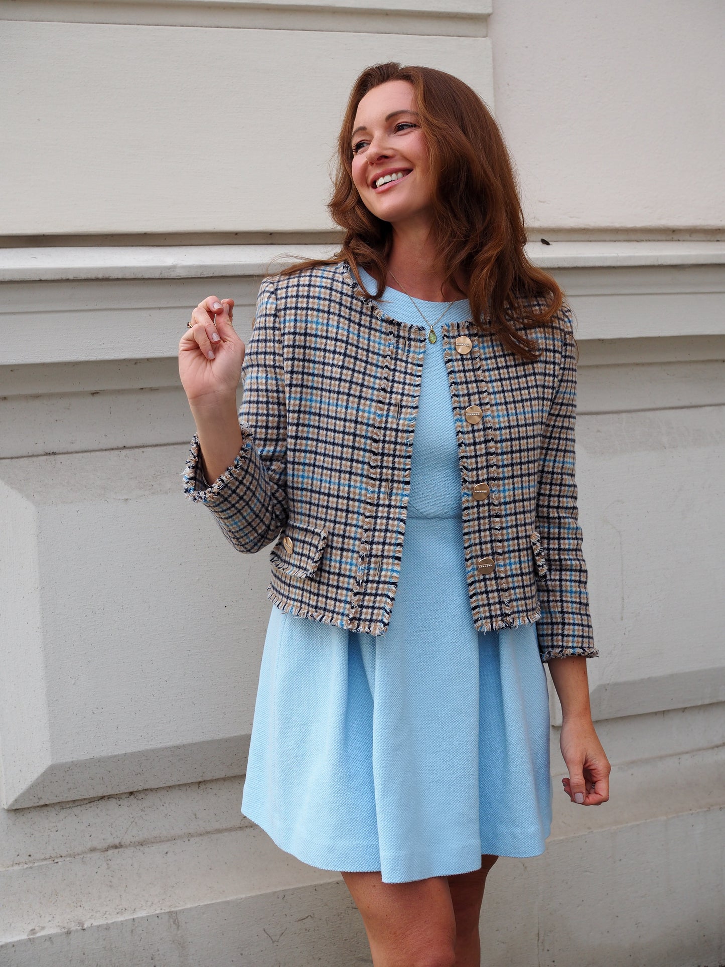 Lily Jacke - Blue Beige