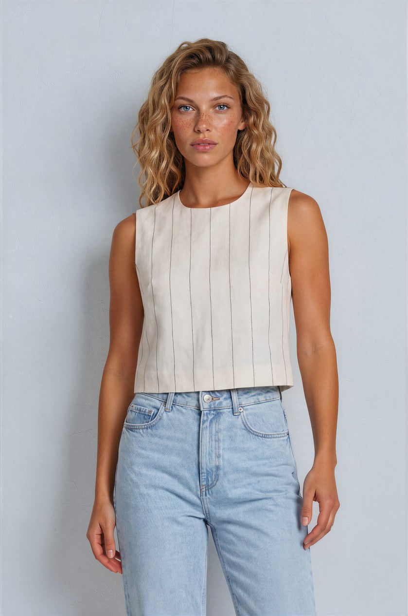 Mila Top - Minimal Linen