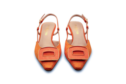 Canvas Heel Orange