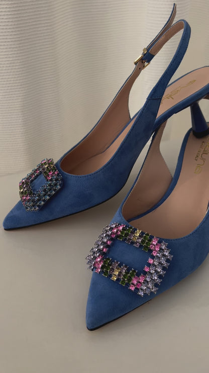 Crystal Heel - Blue