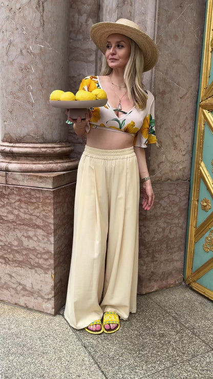 TOP "Jasmine" - Two-piece - Peach-Gold