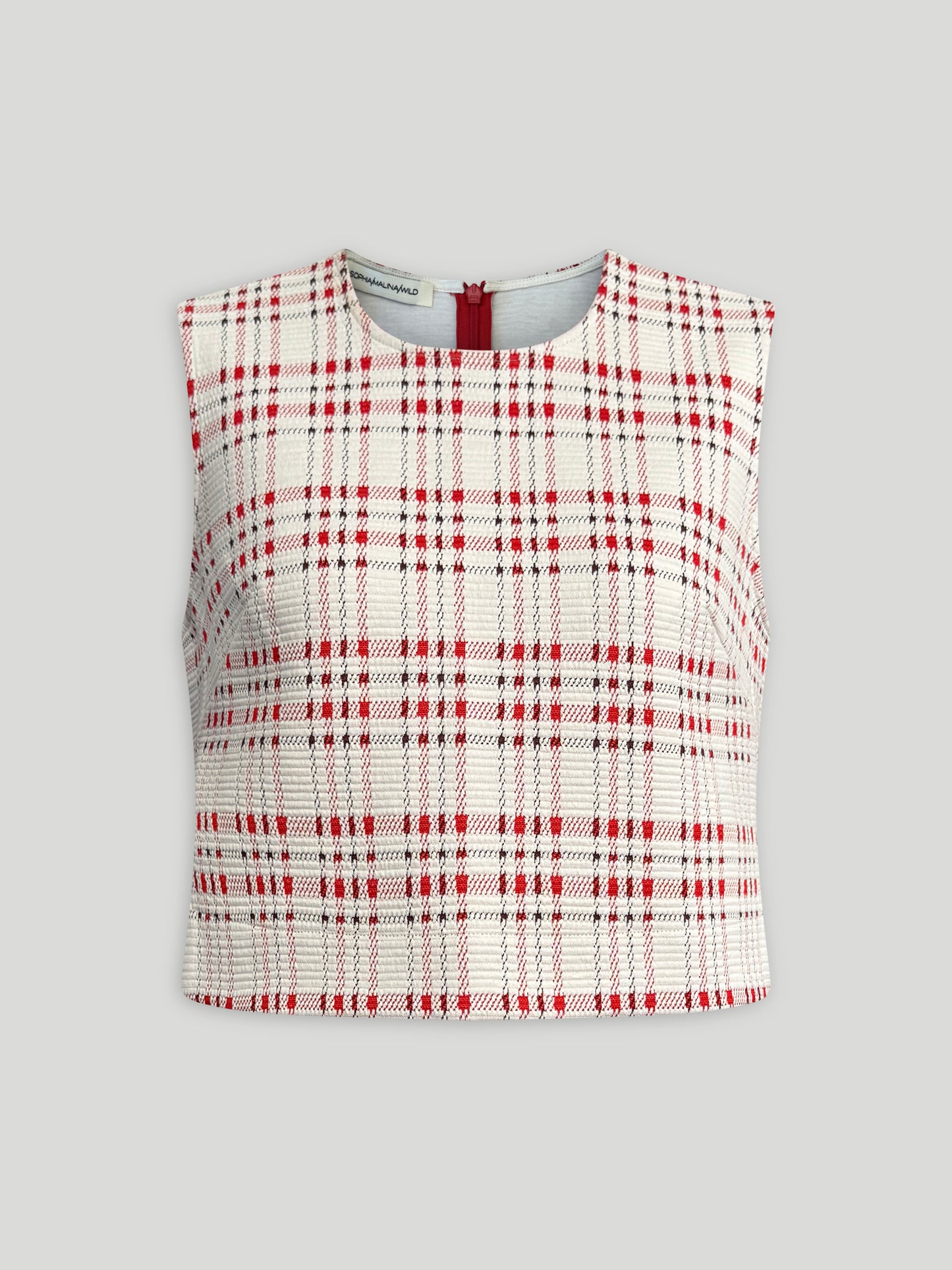 Mila Top - Cherry Check