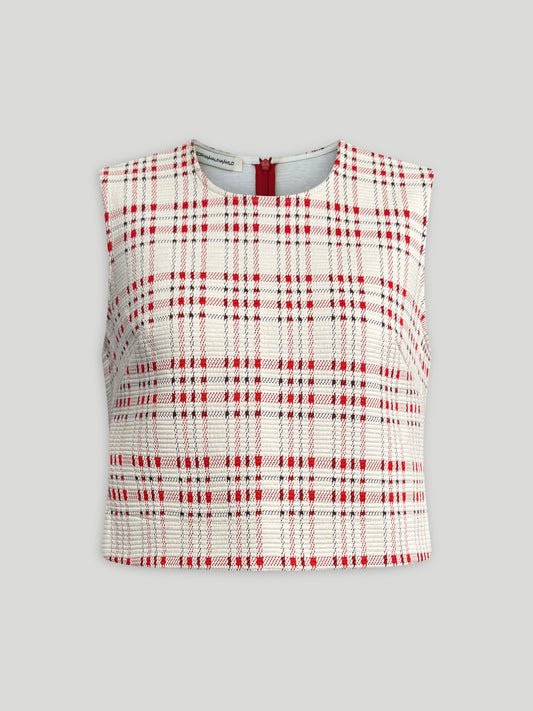 Mila Top - Cherry Check