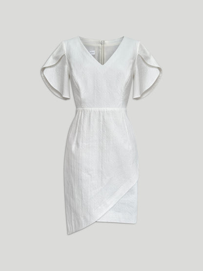 Rina Kleid - Texture White